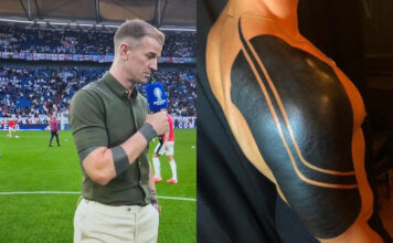 Fans React To Joe Hart's Unusual Arm Tattoos