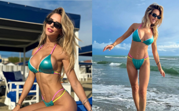 Michela Persico Enjoys Honeymoon In Bikini