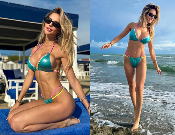 Michela Persico Enjoys Honeymoon In Bikini