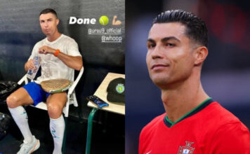 Cristiano Ronaldo After A Padel Game