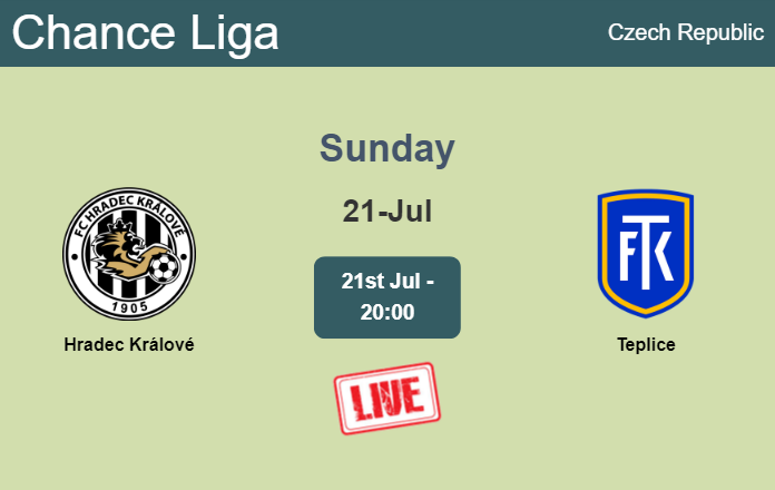 How to watch Hradec Králové vs. Teplice on live stream and at what time