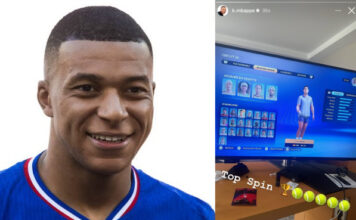 Kylian Mbappe Shares Image Playing Top Spin With Carlos Alcaraz