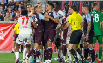 Diego Carlos Sparks Brawl In Aston Villa's Friendly Loss To Rb Leipzig
