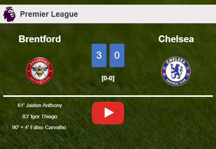 Brentford Vs Chelsea 3 0 Premier League My8qw68whr Brentford defeats Chelsea 3-0. HIGHLIGHTS