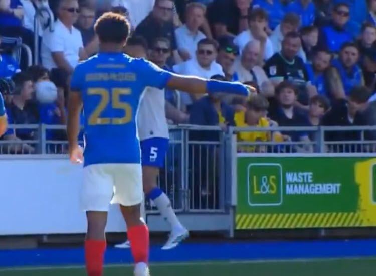 Cardiff’s Krystian Bielik Grabs A Child By The Neck