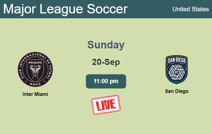 How to watch Inter Miami vs. San Diego on live stream and at what time