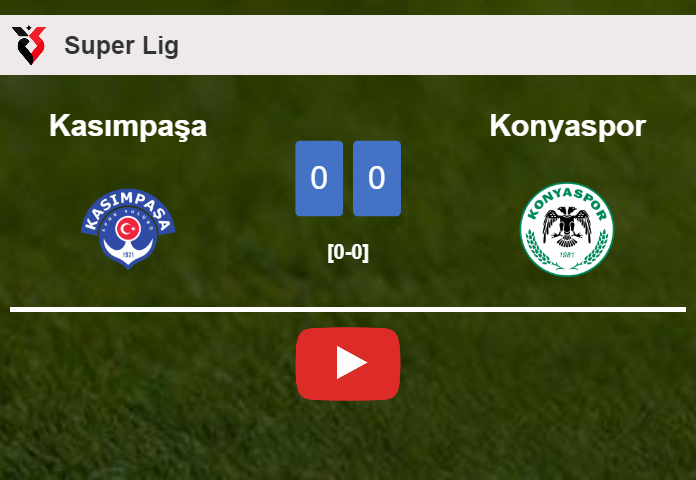 Kasımpaşa draws 0-0 with Konyaspor on Friday. HIGHLIGHTS